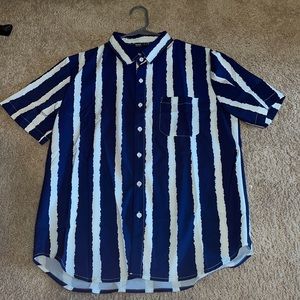 Mens Button Up Striped